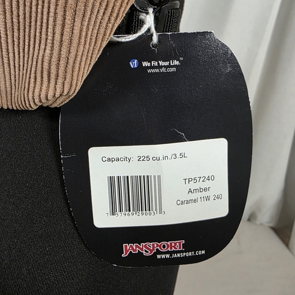 JanSport Corduroy Mini Backpack Sling Bag Caramel Brown NWT main image 10